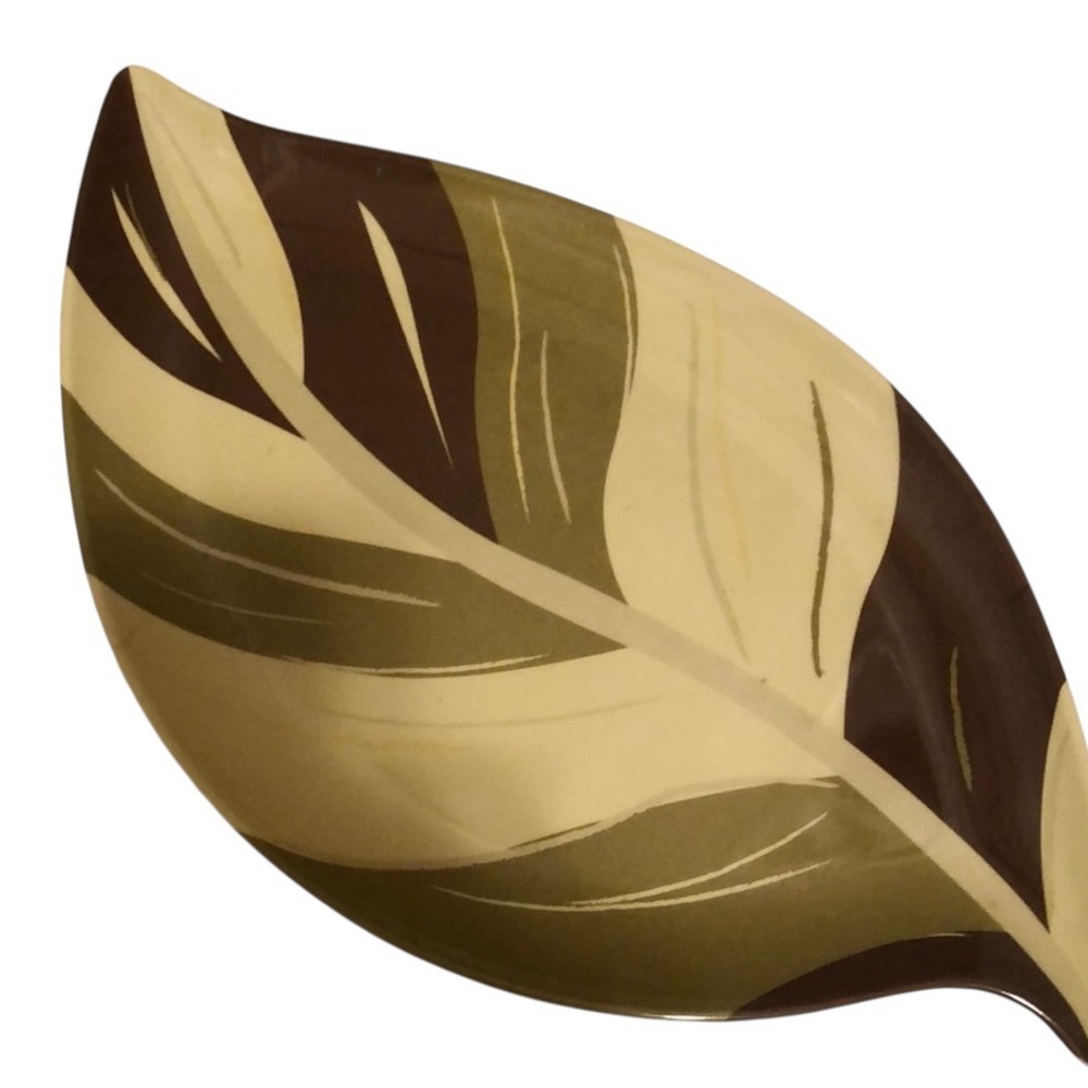 Melaminewares palm leaf platter 16” long x 8 3/4” wide